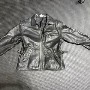 Newport News Sleek Black Leather Jacket